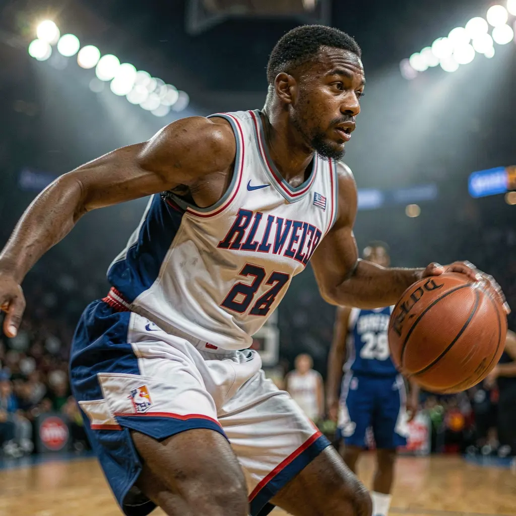 Close up view of a professional basketball player driving to the basket in a packed arena showcasing high intensity action betting on PHMAGIC in the Philippines